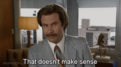 Man With Mustache Sitting By Window Says That Doesnt Make Sense GIF