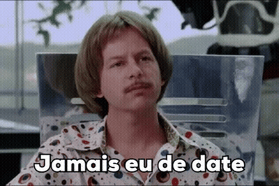 Man With Mustache Sitting In Chair Jamais Eu De Date GIF