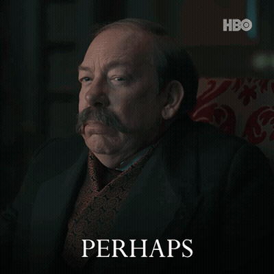Man With Mustache Sitting In Chair GIF