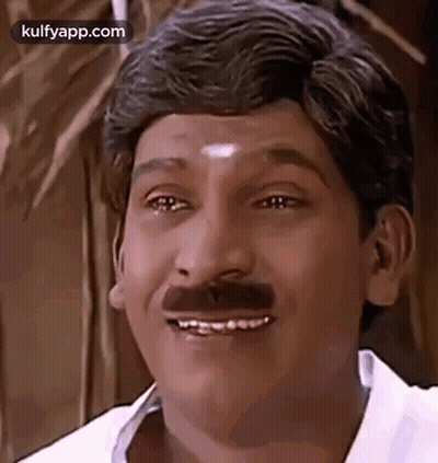 Man With Mustache Smiling GIF
