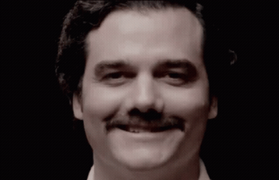 Man With Mustache Smiling Black And White Photo GIF