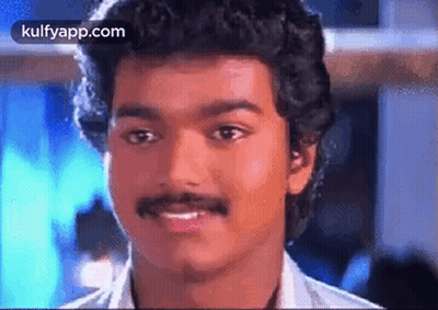 Man With Mustache Smiling GIF