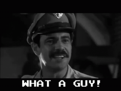 Man With Mustache Smiling What A Guy GIF