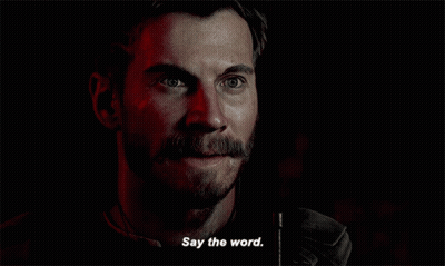 Man With Mustache Speaking GIF