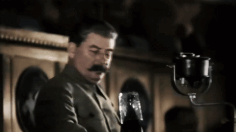 Man With Mustache Talking Into Microphone GIF