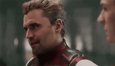 Man With Mustache Talking To Another Man GIF
