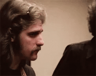Man With Mustache Wearing Headphones GIF