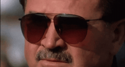 Man With Mustache Wearing Sunglasses And Black Shirt GIF