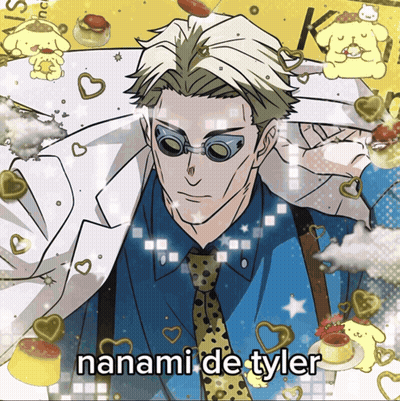 Man With Nanami De Tyler Written On It GIF