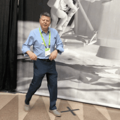 Man With NC Lanyard GIF