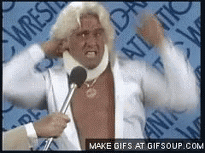 Man With Neck Brace Talking Into Microphone GIF