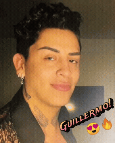 Man With Neck Tattoo Guillermo GIF