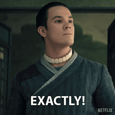 Man With Necklace Saying Exactly On Netflix Ad GIF