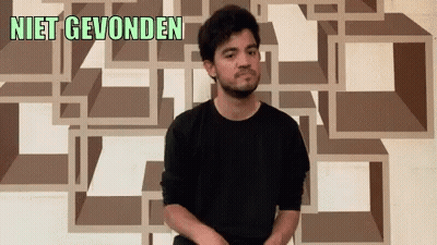 Man With Niet Gevonden GIF