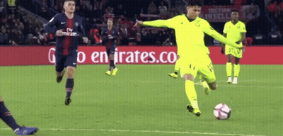 Man With Nike Logo Flexing Muscles GIF
