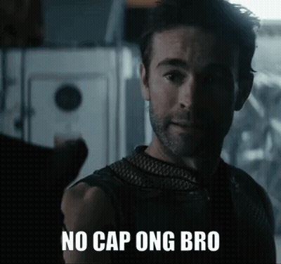 Man With No Cap Ong Bro Text GIF