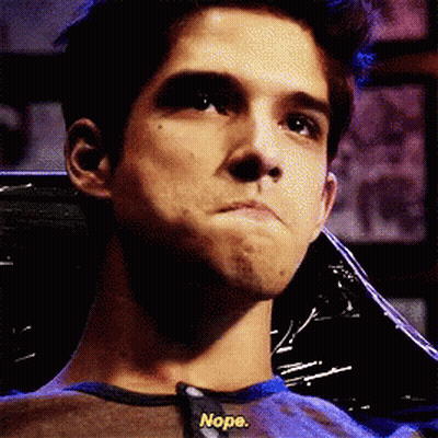 Man With Nope On Shirt GIF