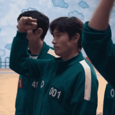 Man With Number 001 On Shirt GIF