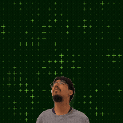 Man With Number 10 On Green Background GIF