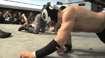 Man With Number 3 Mask Doing Push Ups GIF