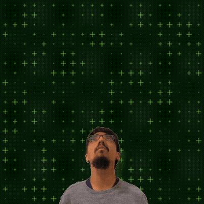 Man With Number 7 On Green Background GIF
