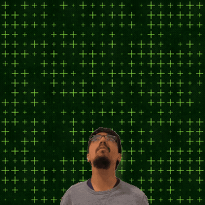 Man With Number 9 On Green Background GIF