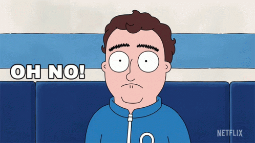 Man With Oh No Text GIF