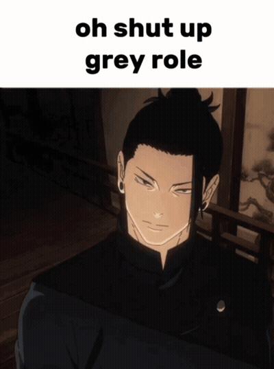 Man With Oh Shut Up Grey Role GIF