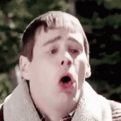 Man With Open Mouth And Scarf GIF