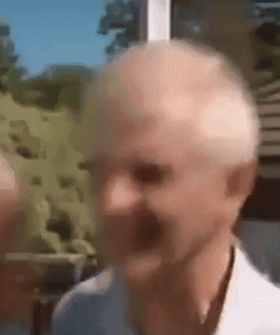 Man With Open Mouth Close Up GIF