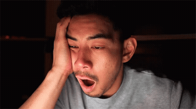 Man With Open Mouth Hand On Forehead GIF