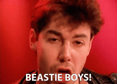 Man With Open Mouth Saying Beastie Boys GIF