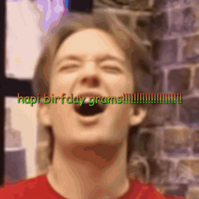 Man With Open Mouth Saying Happy Birthday Grams GIF