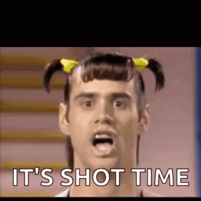 Man With Pigtails Saying Shot Time GIF