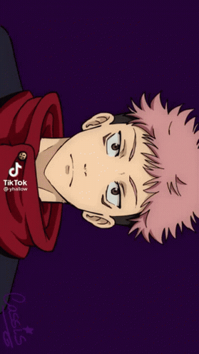 Man With Pink Hair And Black Nails GIF
