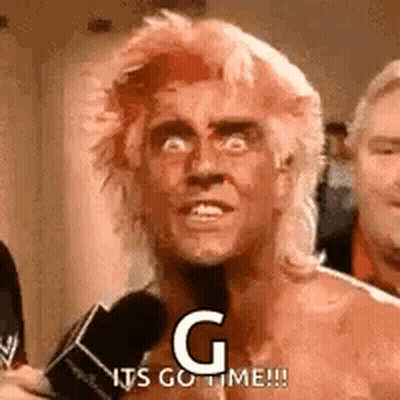 Man With Pink Hair Saying Its Go Time GIF