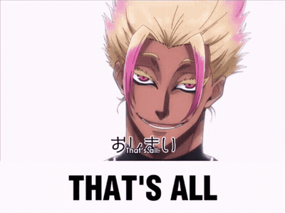 Man With Pink Hair Says Thats All GIF