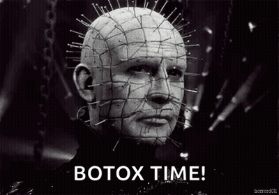 Man With Pins In Head Botox Time GIF