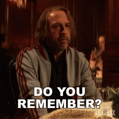 Man With Pizza Wine Saying Do You Remember GIF