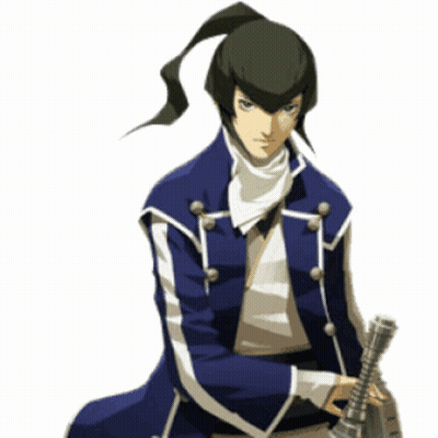 Man With Ponytail Holding Gun GIF