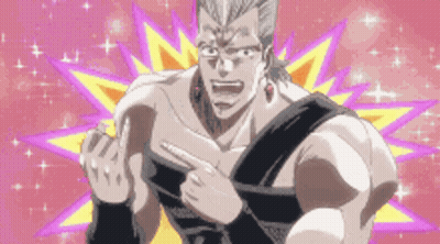 Man With Ponytail Pointing At Himself GIF