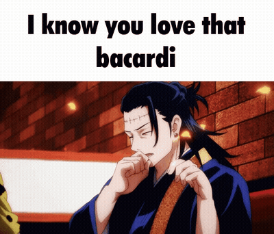 Man With Ponytail Saying I Know You Love That Bacardi GIF