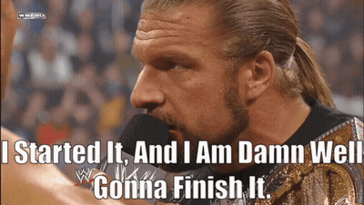 Man With Ponytail Talking Into Microphone Saying I Started It GIF