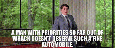 Man With Priorities Out Of Whack Doesn't Deserve Fine Automobile GIF