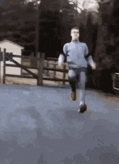 Man With Prosthetic Leg Running GIF