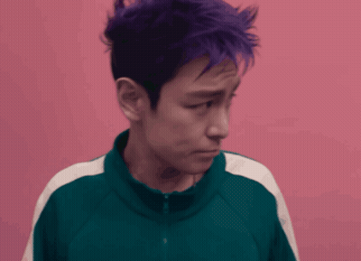 Man With Purple Hair GIF
