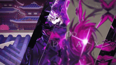 Man With Purple Hair And Purple Flower JPD GIF