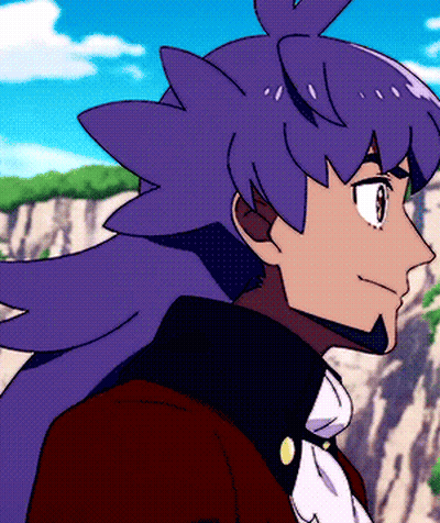 Man With Purple Hair And Red Jacket GIF
