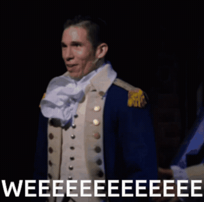 Man With Purple Hair In Armor And Sword GIF