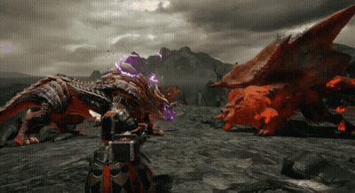 Man With Purple Head Walking Dog GIF